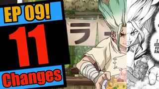 11 Changes To Dr Stone Episode 9! || Manga To Anime Changes Listed And Explained