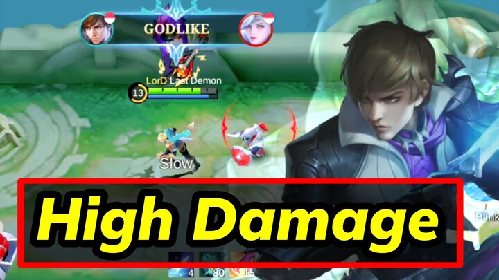 HIGH DAMAGE !  Gusion Kena Buff Langsung Bantai Bantai !