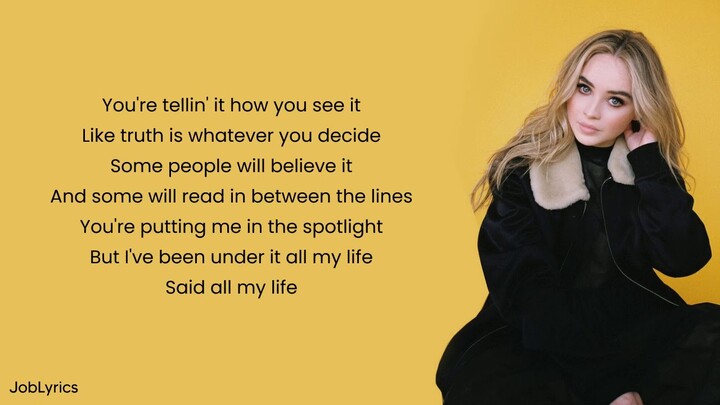 Sabrina Carpenter - SKIN (Lyrics)