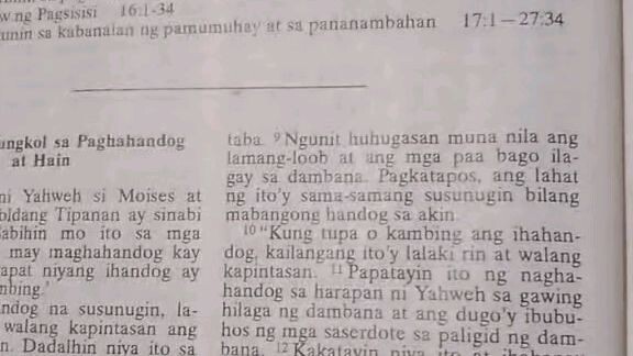 Pang Araw Araw na Talata.     Leviticus 1:6-9