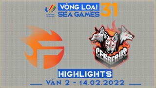 Highlights CES vs TF [Ván 2][Vòng Loại Seagame31 - Vòng 2][14.02.2022]