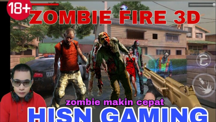 game zombie Fire 3D, para zombie makin cepat, hewan zombie berloncatan menyerang