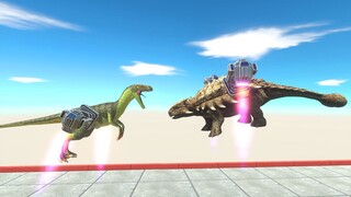 Jet Pack Carnivore vs Herbivore Dinosaurs - Animal Revolt Battle Simulator