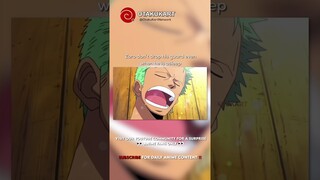 Zoro don’t drop his guard even when he is asleep #anime #shorts #animeedits #animememes