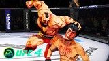 UFC4 Bruce Lee vs Zangief Street Fighter EA Sports UFC 4 PS5
