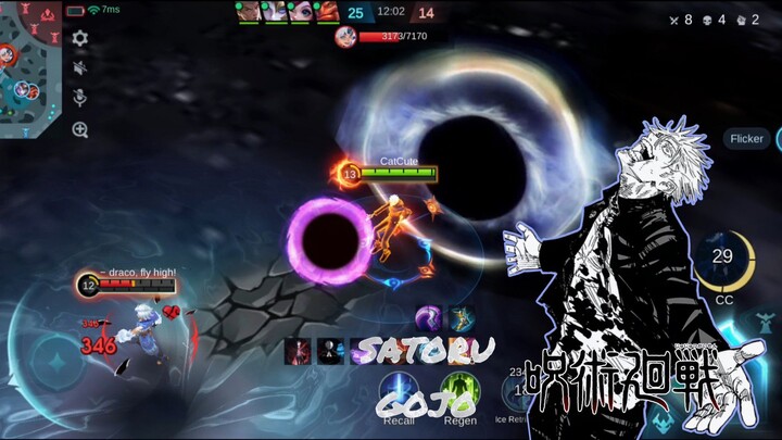 Ternyata Skin Gojo Lebih Keren Di Gunain Hero Ini 👍