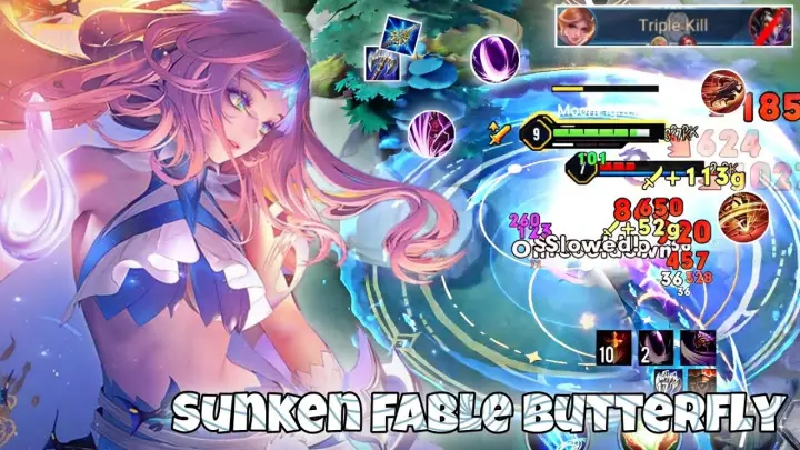 Butterfly New Skin "Sunken Fable" Jungle Pro Gameplay | Arena of Valor | LiÃªn QuÃ¢n mobile | CoT