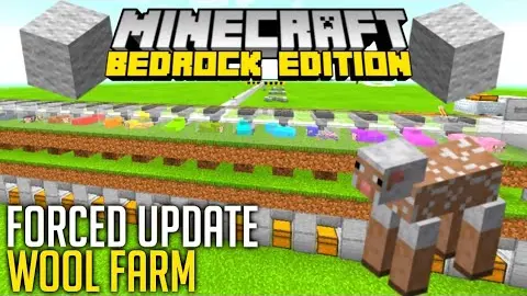 alog Forced Update Wool Farm Tutorial Minecraft Bedrock Edition Bilibili