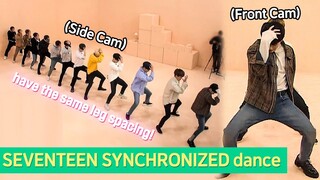 I can only see WOOZI from the front! SEVENTEEN Synchronized dance