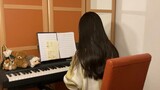 (ร้องคัฟเวอร์) เล่นเปียโนร้องคัฟเวอร์สดเพลงเข็มจัดดอกไม้ Hua yaodai