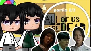 Past all of us are dead  react to their future / Part 2/3 / aouad/ Candis /wujin & joonyeong Death