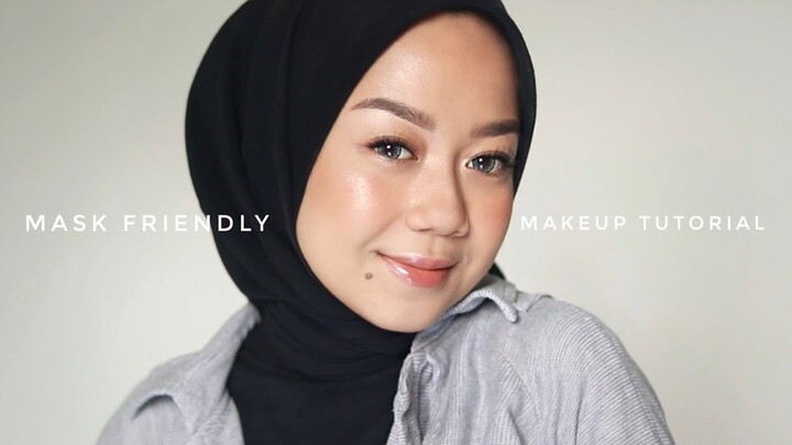 NATURAL MAKEUP RAMADHAN | (calming edition) mask friendly makeup tutorial 💯✨😱
