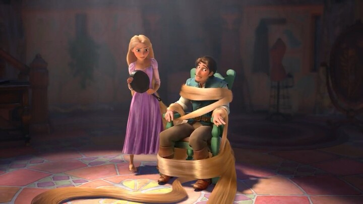 Fandub Indonesia Tangled "Rapunzel Interrogates Flynn - The Smolder - Making a Deal"