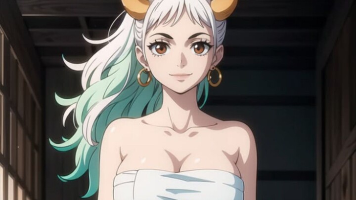 Scene Yamato Buka Baju Di Depan Luffy