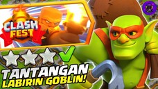 CLASH FEST! CARA MENYELESAIKAN TANTANGAN LABIRIN GOBLIN DALAM 1X SERANG! | COC INDONESIA