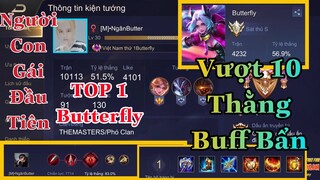 TOP 1 Butterfly Người Con Gái Đầu Tiên Vượt 10 Thằng Buff Bẩn Để Đạt TOP 1