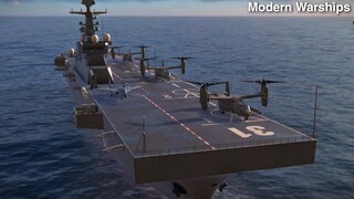 Modern Warships: CN TYPE 075 loaded with Osprey Helicopter.
