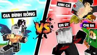 MINECRAFT nhưng là GIA ĐÌNH RỒNG ĐẠI CHIẾN? Siro và Mèo Simmy chạm trán 3 ANH EM QUÁI VẬT