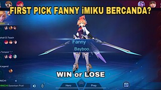 SOLO RANK || iMIKU First Pick Fanny? ~Mobile Legends