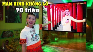 TY THY đập hộp màn hình Led khổng lồ giá 70 triệu - Ty Thy Vlog Gỏi đu đủ