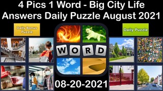 4 Pics 1 Word - Big City Life - 20 August 2021 - Answer Daily Puzzle + Daily Bonus Puzzle