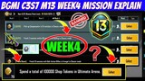 Season c3s7 M13 week 4 mission explain)Pubg Mobile rp mission | Bgmi week 4 mission explain