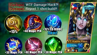 NEW SEASON KADITA VIOLET ORCHID NEW INSANE BUILD 2023!! (DAMAGE HACK!) MLBB