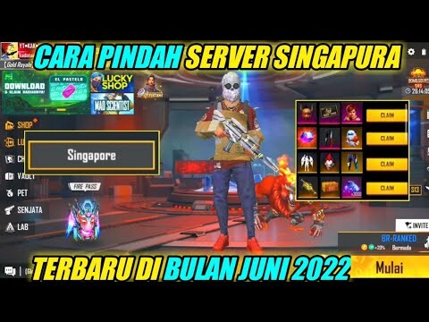 CARA PINDAH/MASUK SERVER LUAR NEGERI FF SINGAPURA TERBARU 2022 100% WORK GANTI SERVER