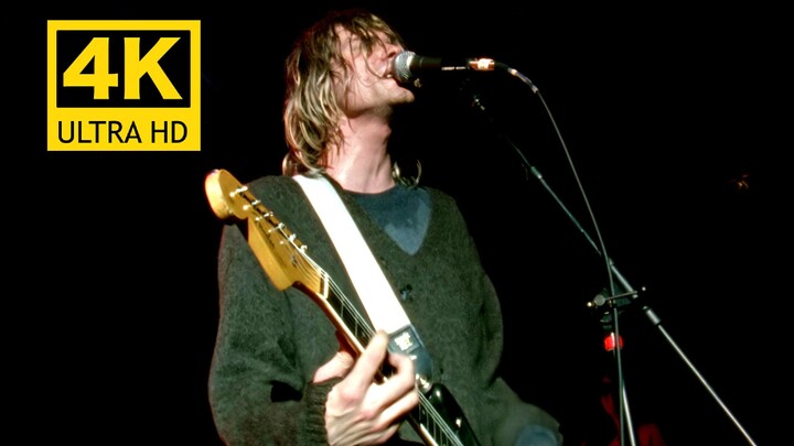 [ดนตรี]【ปรับปรุง4K】วงNirvana "Lithium" ภาพตำนานที่The Paramount (1991)