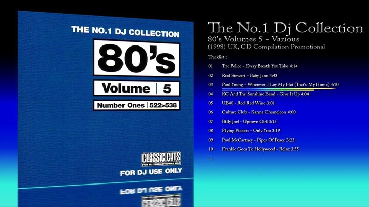 The No.1 Dj Collection (1998) 80's Volumes 5 - Various [CD Compilation Promotional]