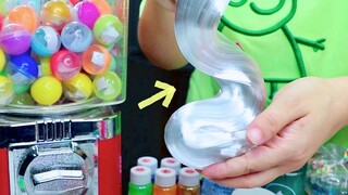 Dùng máy gashapon chọn nguyên liệu làm slime