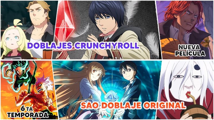 Doblaje de SAO y Noragami, Nueva película de One Piece, Primeros visuales de My Hero Acadmia 6