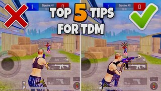 TOP 5 TIPS & TRICKS TO BECOME A TDM MASTER  ✅❌ | PUBG MOBILE / BGMI