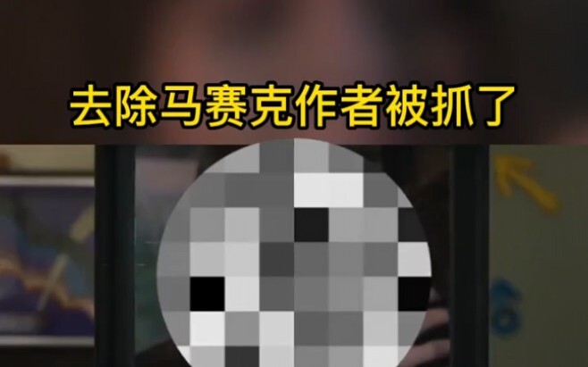 The person who removed the mosaic has been caught!!!