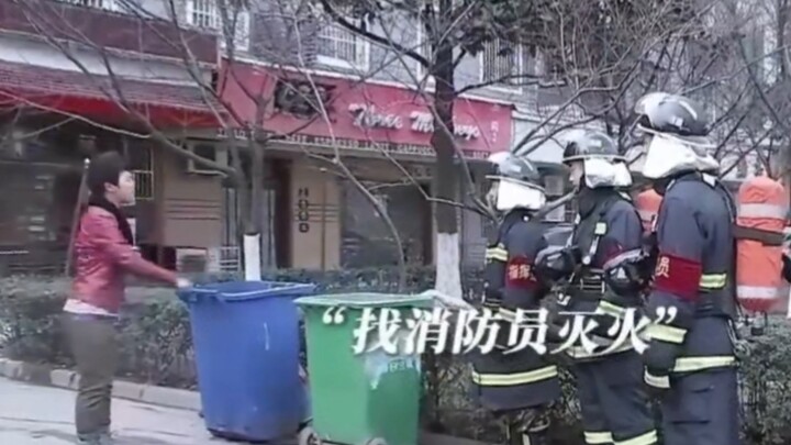 Petugas pemadam kebakaran: Untung kita cepat datang, kalau enggak api sudah padam duluan...