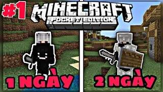 Shidou 7 Ngày Sinh Tồn Trong Minecraft Nhưng Là Minecraft PE ( Tập 1 ) | Tóm Tắt Ngày 1 Và 2