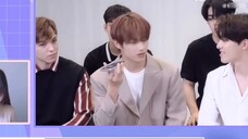 [SEVENTEEN members' reactions to Jun Moon's childhood acting clips]