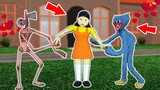 Siren Head and Huggy Wuggy love Squid Game - funny monster animation (p.2)