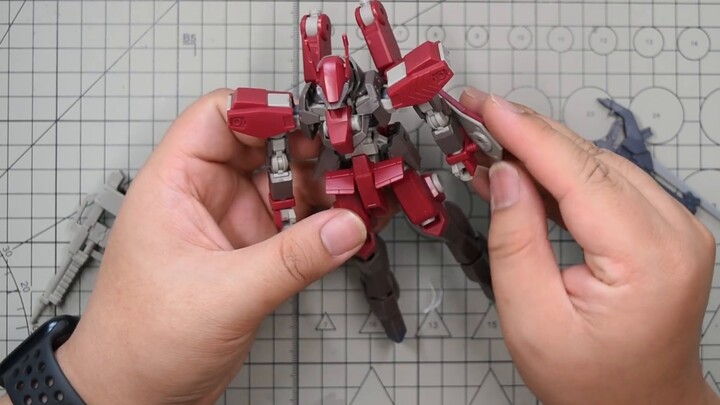 HG Red Feiyan Glaze [ชุดความเร็วรังยาวิเศษ] ซีรีส์ HG Iron-Blooded Series ครั้งที่ 24 Glaze Secrest 