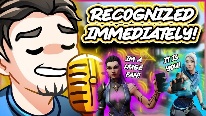 I GOT RECOGNIZED IMMEDIATELY FOR MY VOICE...