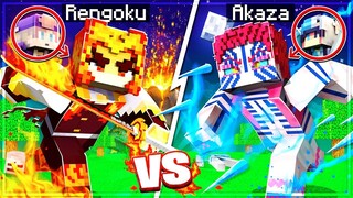 VIÊM TRỤ Rengoku VS Akaza THƯỢNG HUYỀN Đại Chiến NHƯNG Trong Minecraft THANH GƯƠM DIỆT QUỶ
