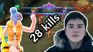 EVOS Doofen Malupit Mag Fanny 28 kills in Brawl Mode