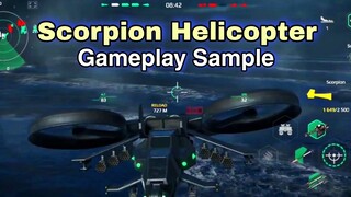 Modern Warships: SCORPION Helicopter gameplay sample Leak. incoming in next update.