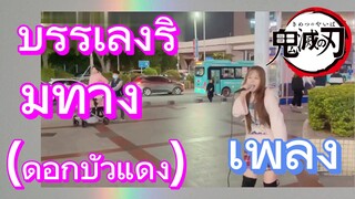 [ดาบพิฆาตอสูร] เพลง | บรรเลงริมทาง  (ดอกบัวแดง)