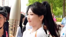 The little expression is so cute. I caught the happy high five with French purple rice. The sun is s