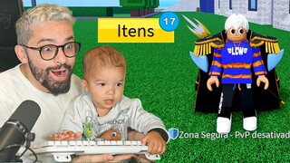 MEU FILHO PEDIU O ÚLTIMO ITEM RARO DO BLOX FRUITS