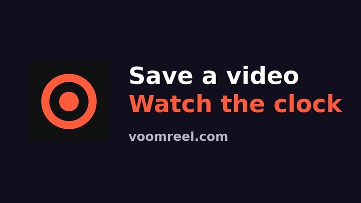 Save a Video, Watch the Clock - 10.4 Seconds, No App