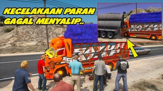 KECELAKAAN TRUK PARAH GAGAL MENYALIP  # GTA 5 FILM