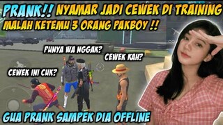 PRANK NYAMAR JADI CEWEK❗ DI TRAINING | MALAH KETEMU 3 ORANG PAKBOY AUTO SIKAT!!!!