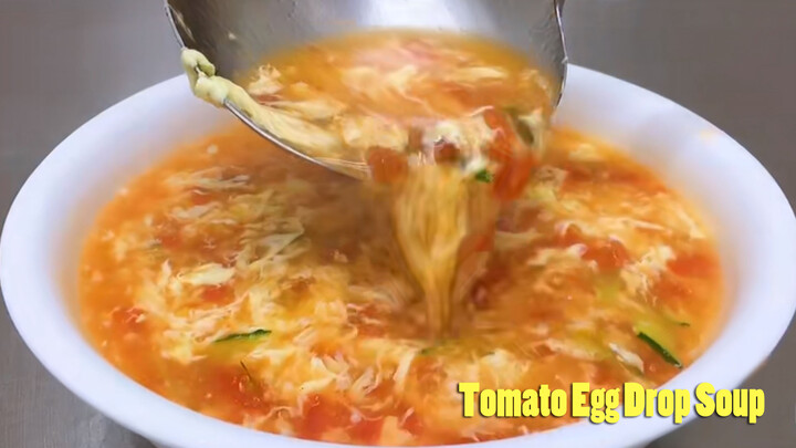 [Ẩm thực][DIY]Cách làm súp trứng và cà chua sệt?